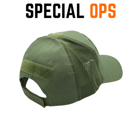 Tactical Recon Cap - Olive Green/Punisher