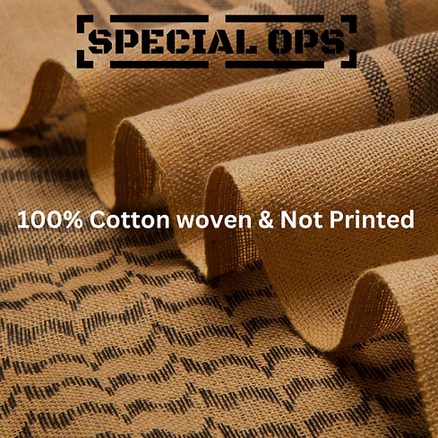 SPECIAL OPS Desert Camo Shemagh - Coyote Brown | Versatile Military Scarf