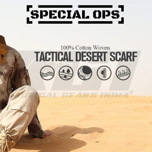 SPECIAL OPS Desert Camo Shemagh - Coyote Brown | Versatile Military Scarf