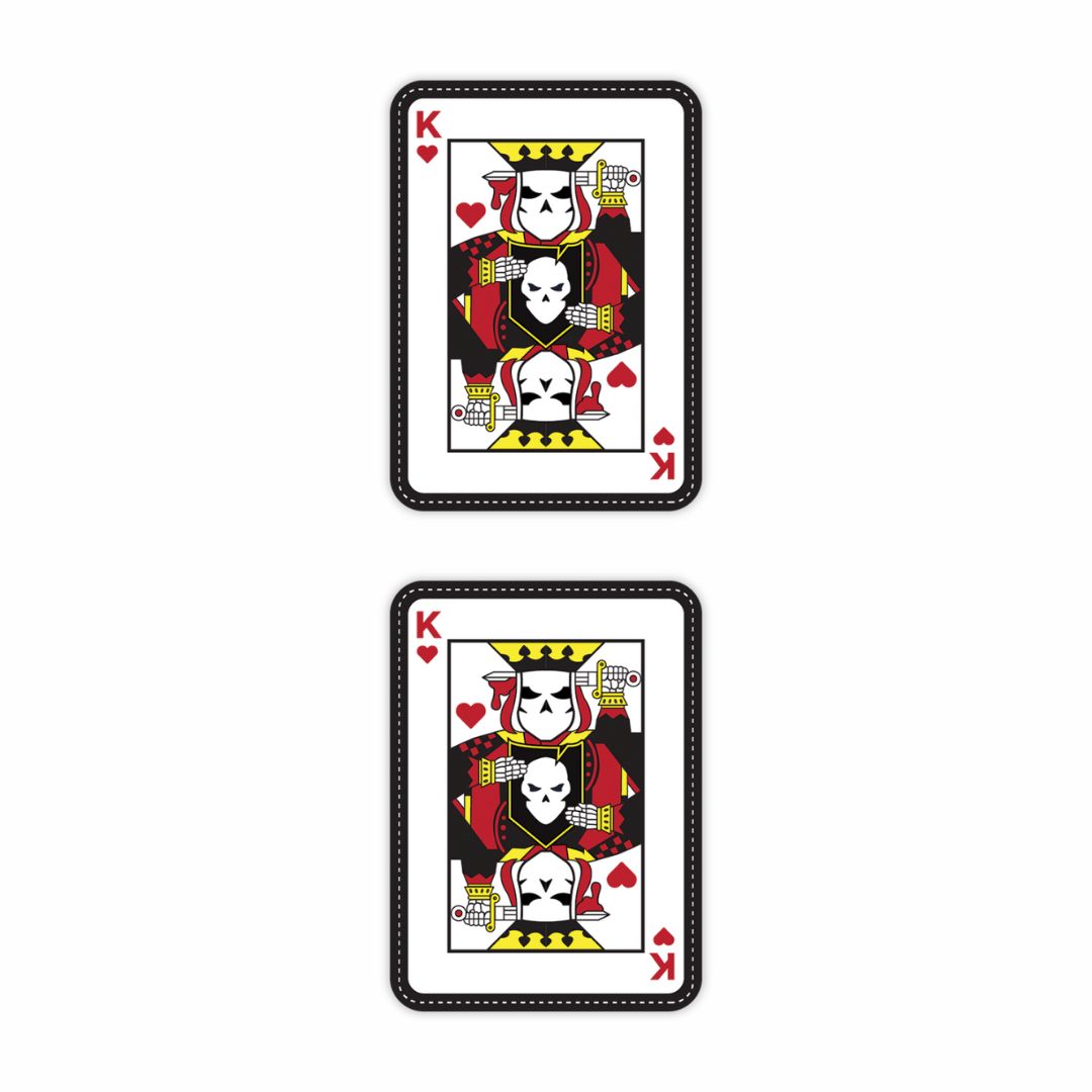 King Of Heart Playing Card Sticker
