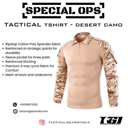 Tactical Tshirt - Desert Camo - SPECIAL OPS