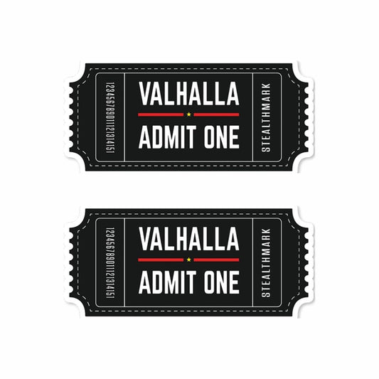Valhalla Admit One Sticker